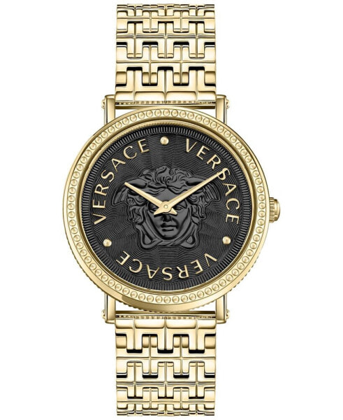 Women's V-Dollar Ion-Plated Gold-Tone Stainless Steel Bracelet Watch 37mm