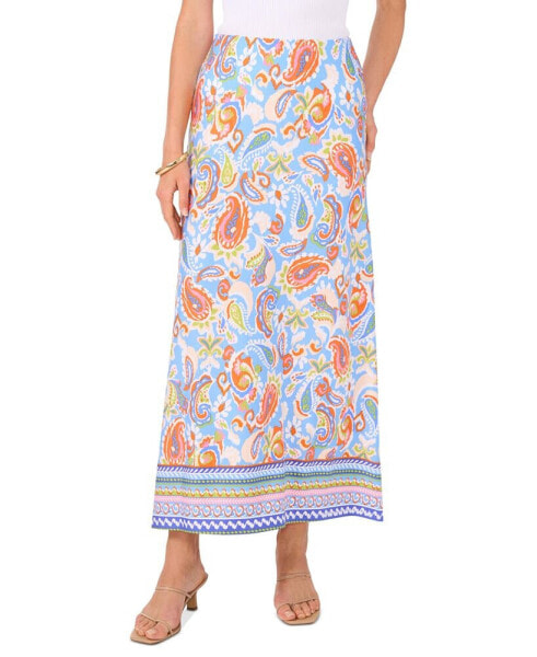 Women's Paisley Pull-On Maxi Skirt