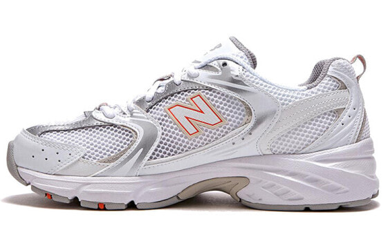 Кроссовки беговые New Balance 530 Бело-оранжевые