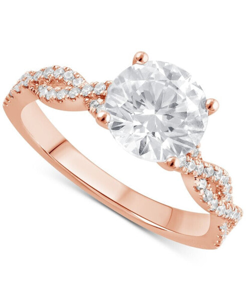 Кольцо Badgley Mischka Diamond Twist Engagement