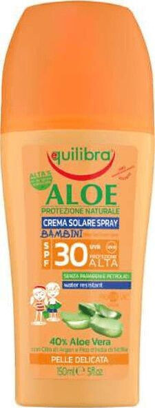 Equilibra Aloe Vera Kids Sunscreen Spf30+ Солнцезащитный крем с алое вера для детей 150 мл