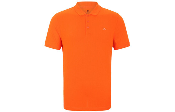 Поло мужское Calvin Klein LogoPolo 4MS1K162-843 оранжевое