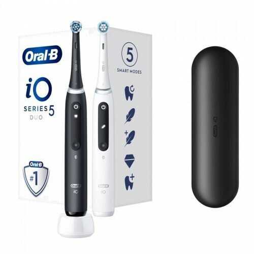 Электрическая зубная щетка Oral B iO Series 5 Matt Black + Quite White Duo Pack