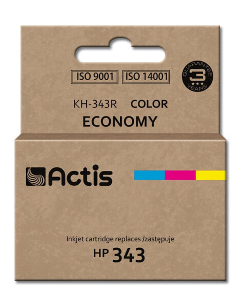 Actis KH-343R ink (replacement for HP 343 C8766EE; Standard; 21 ml; color) - Standard Yield - Dye-based ink - 18 ml - 1 pc(s) - Single pack