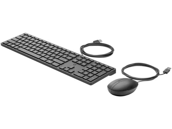 HP Wired Desktop 320MK Mouse and Keyboard 320MK Black USB Wired Keyboard