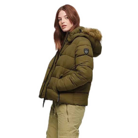 SUPERDRY Faux Fur puffer jacket