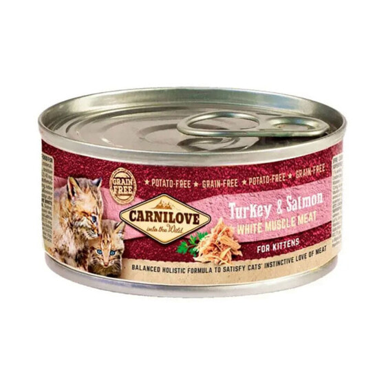 CARNILOVE Kitten 100g cat food with turkey and salmon 12 units