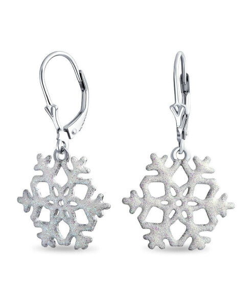Серьги Bling Jewelry Frozen Winter Snowflake