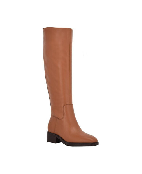 Women's Botina Almond Toe Casual Tall Riding Boots