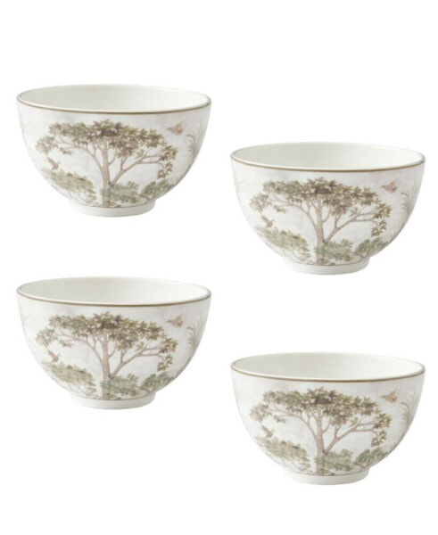 Tall Trees 4 Piece Rice Bowls Set, Service for 4