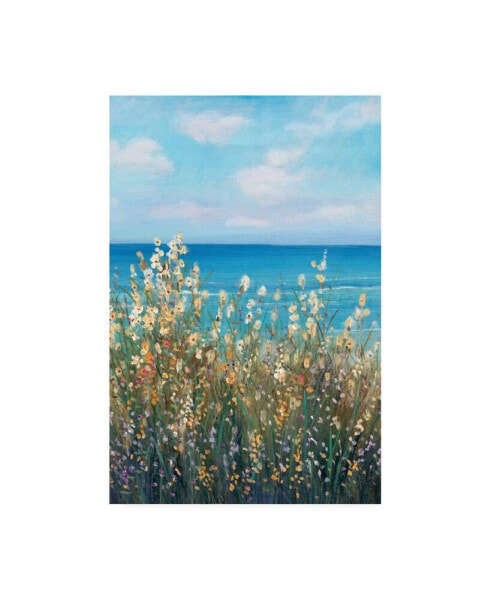 Tim OToole Flowers at the Coast II Canvas Art - 15.5" x 21"