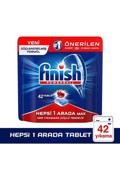Таблетки для посудомоечных машин Finish Hepsi 1 Arada Max 42 Tablet