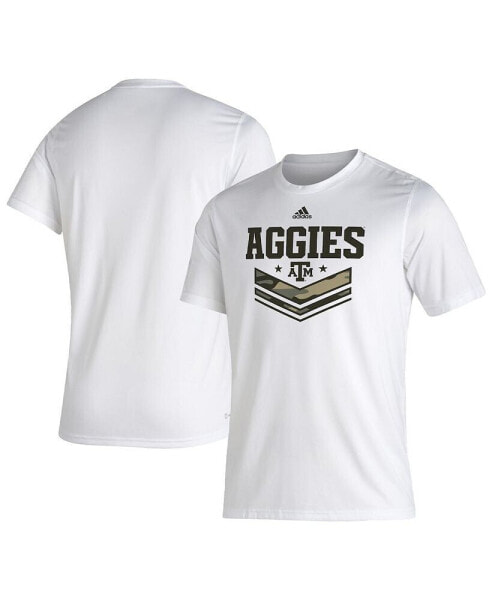 Men's White Texas A&M Aggies Military-Inspired Appreciation Creator T-shirt