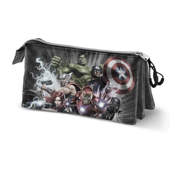 DISNEY The Avengers Troupe Triple Fan 2.0 Pencil Case