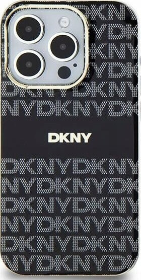 DKNY DKNY DKHMP14SHRHSEK iPhone 14 / 15 / 13 6.1" czarny/black hardcase IML Mono & Stripe MagSafe