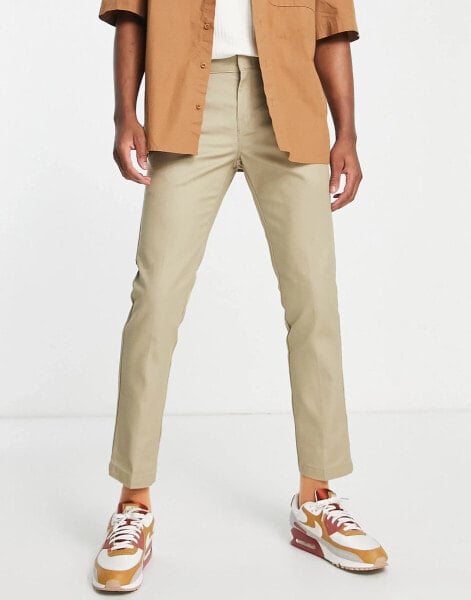 Dickies 872 work trousers in beige slim fit