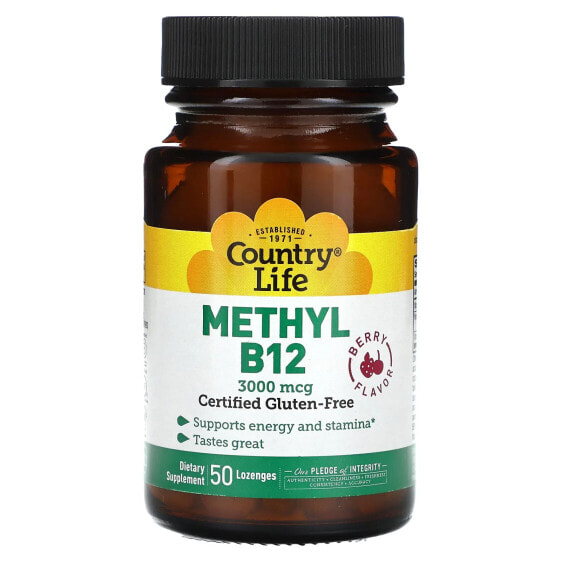 Methyl B12, Berry, 3,000 mcg, 50 Lozenges