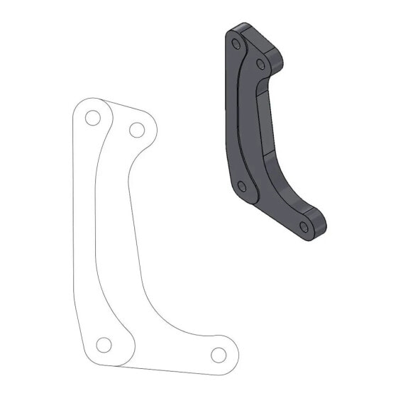 MOTO-MASTER Supermotard Street 320 mm Kawasaki/Suzuki 211030 Relocating Bracket For Brake Caliper