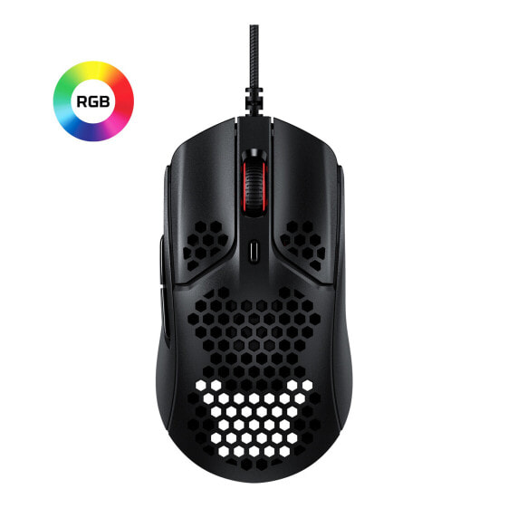 HyperX Pulsefire Haste - Gaming Mouse (Black) - Ambidextrous - Optical - USB Type-A - 16000 DPI - Black