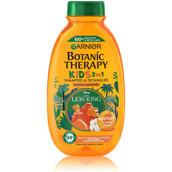 Shampoo and conditioner The Lion King Botanic Therapy Apricot (Shampoo & Detangler) 400 ml