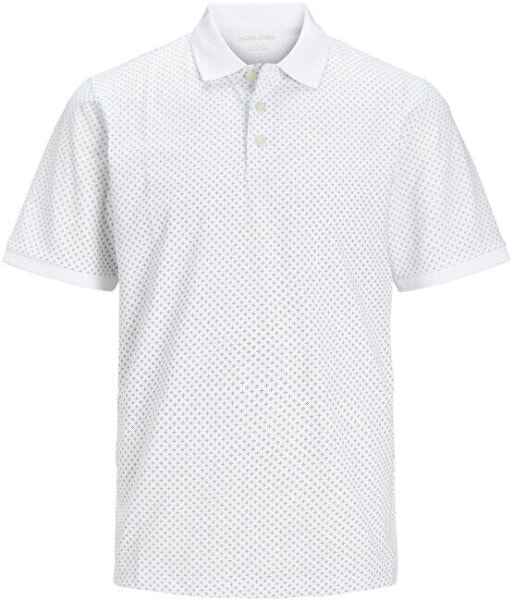 Pánské polo triko JJLUIS Standard Fit 12254901 White