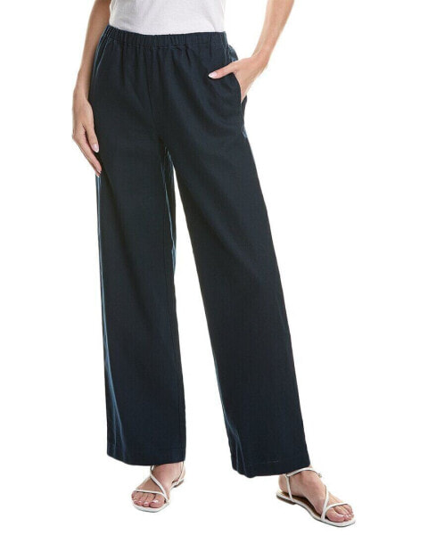 Vince Drawstring Wide Leg Pull-On Pant Women's Blue S