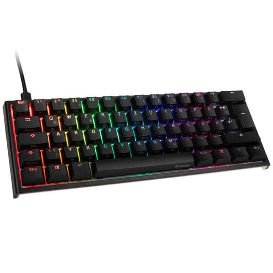 Ducky One 2 Mini Gaming Tastatur, MX-Black, RGB-LED, schwarz