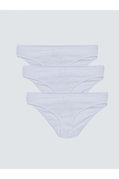 LCW DREAM Düz Kadın Bikini Külot 3'lü Paket