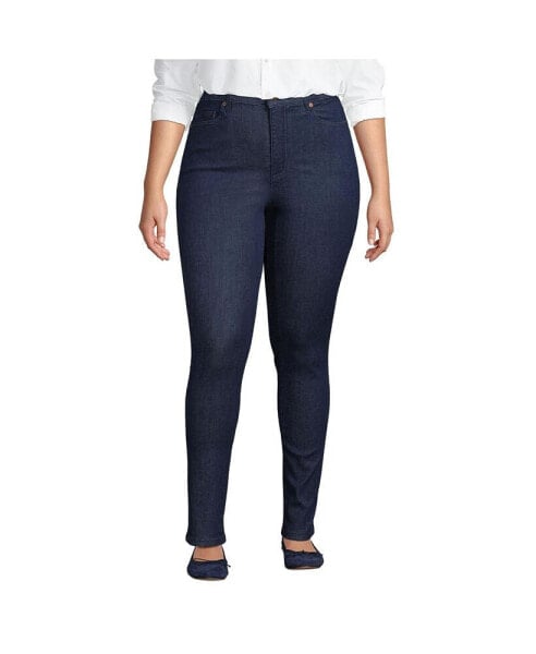 Plus Size High Rise Stretch Denim Skinny Jeans