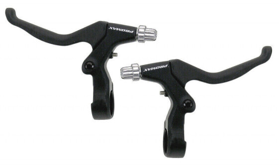 PAIR / Promax BL-42 Hybrid MTB Bicycle Bike Lever Set / Disc or V-Brake / Black