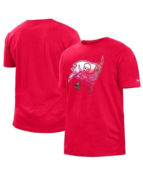 Men's Red Tampa Bay Buccaneers 2022 Sideline Ink Dye T-shirt