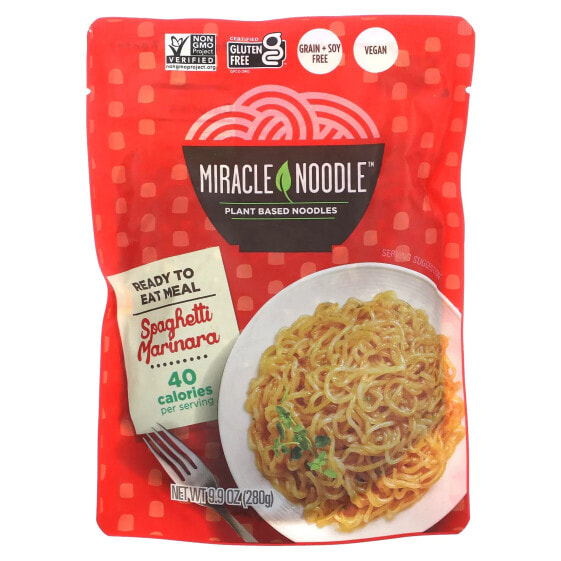 Miracle Noodle, Готовые блюда, спагетти с маринарой, 280 г (9,9 унции)