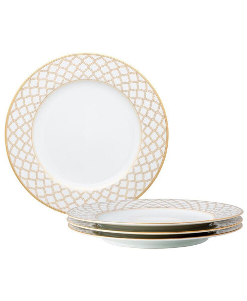 Eternal Palace Gold Set of 4 Dinner Plates, 10-1/2"