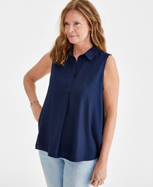 Women's Sleeveless Popover Shirt, Created for Macy's