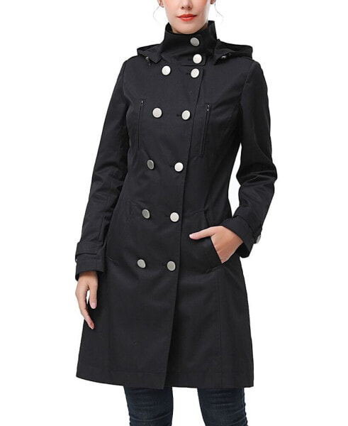 Women's Eeva Water-Resistant Hooded Trench Coat