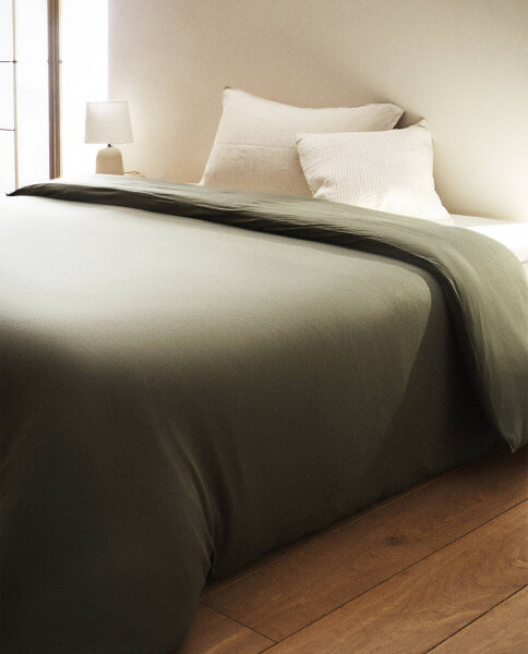 Cotton jersey duvet cover