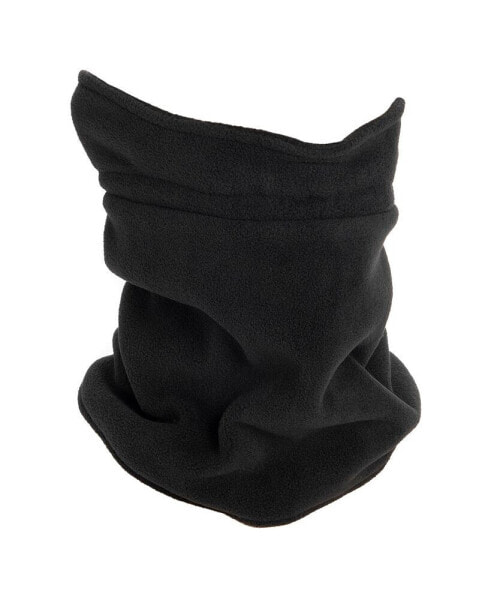 Unisex Fleece Neck Gaiter, Black, One Size