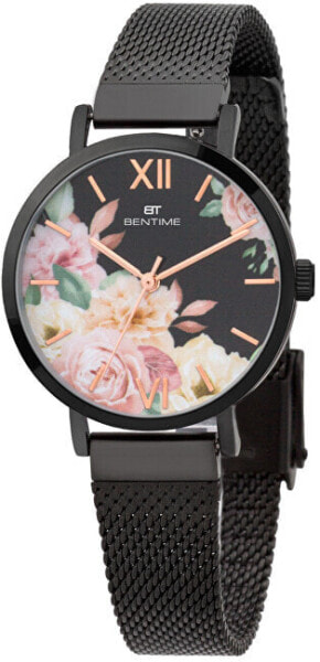 Women's floral watch 008-9MB-PT610119D