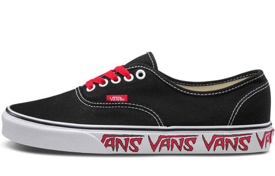 Кеды Vans Authentic черно-красные