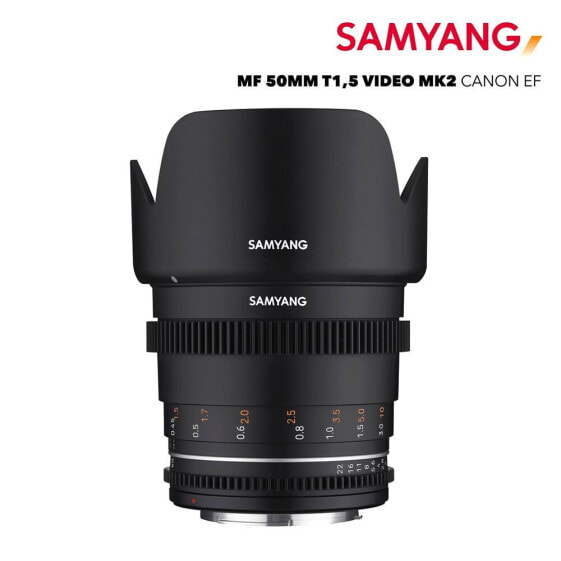 SAMYANG MF 50 mm T1.5 VDSLR MK2 Canon EF Camera Lens