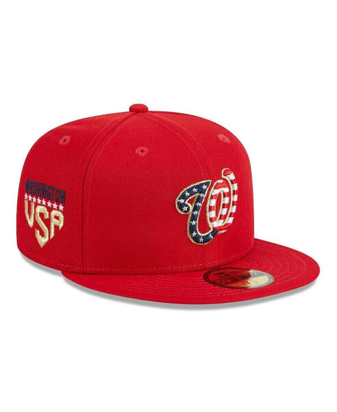 Men's Red Washington Nationals 2023 Fourth of July 59FIFTY Fitted Hat