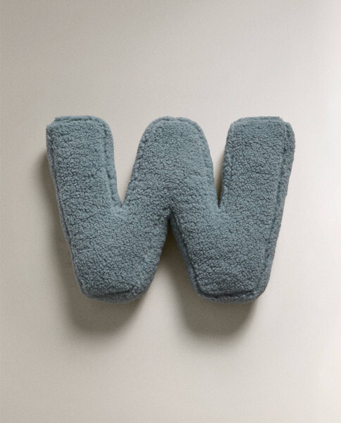 Letter w children’s cushion