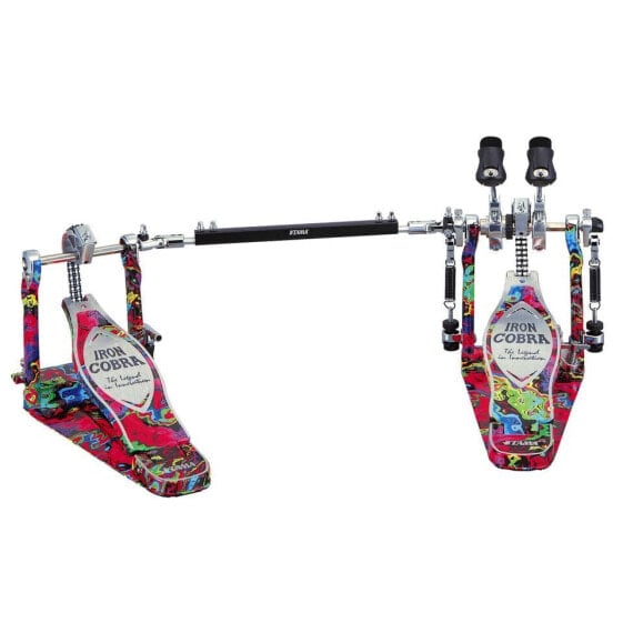 Tama HP900PWMPR Doppelpedal Iron Cobra Power Glide Psychedelic Rainbow