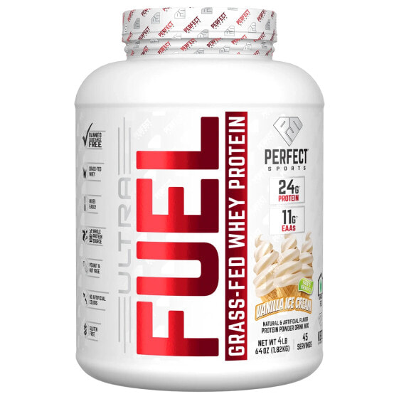 Ultra Fuel, Grass-Fed Whey Protein, Vanilla Ice Cream, 4 lb (1.82 kg)