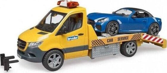 Bruder Bruder MB Sprinter car transporter with light & sound module, model vehicle (orange/blue, incl. Roadster)