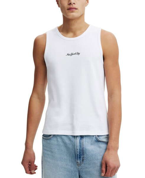 Men's Graphic Rib Tank