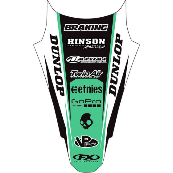 FACTORY EFFEX Kawasaki KX 250 F 04 19-32122 Rear Fender Graphics Kit