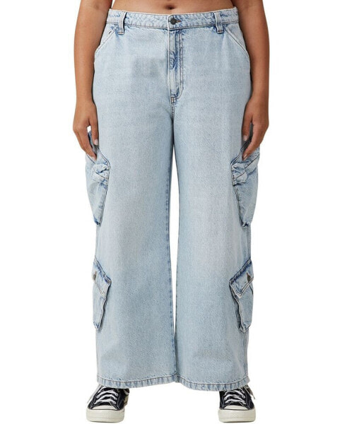 Women's Cargo Super Baggy Leg Jeans