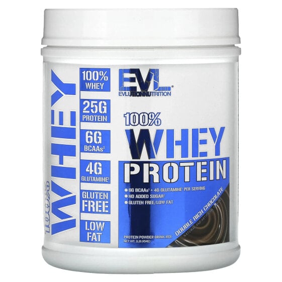Сывороточный протеин Evlution Nutrition 100% Whey Protein, Шоколад с насыщенным вкусом, 2.268 кг