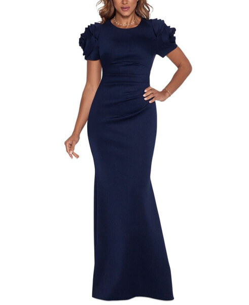 Ruched Fit & Flare Gown